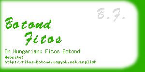 botond fitos business card